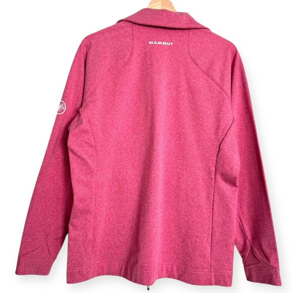 Mammut Pink Fleece Lined Light Jacket Zippered Pockets Women's Size L - Picture 2 of 11